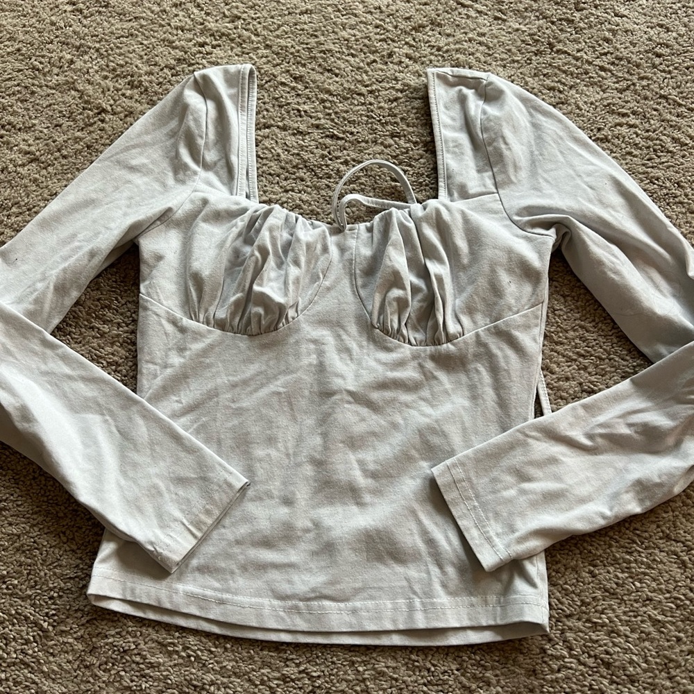 Shein white long sleeve